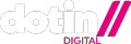 Logotipo Dotin Digital utilizado em rodapé de loja Nuvemshop desenvolvido pela Dotin.